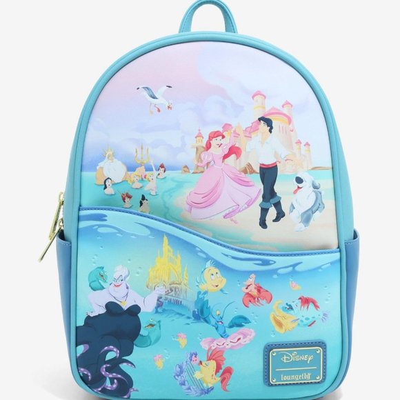 Loungefly Disney The Little Mermaid Beach Portrait Mini Backpack & Wallet main image 9
